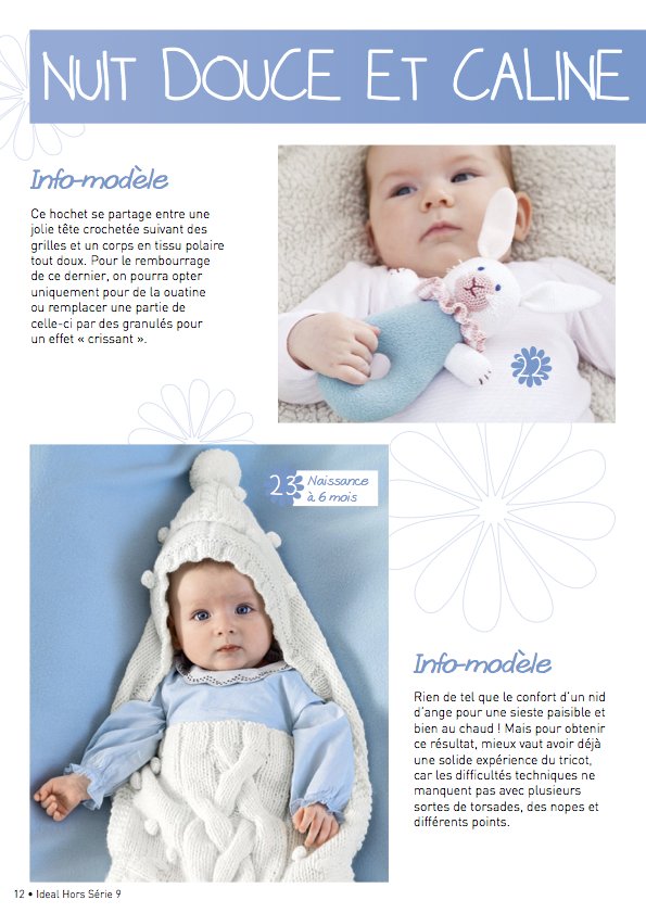 Ideal Layette Hors-Série 9 Tricot Nuit