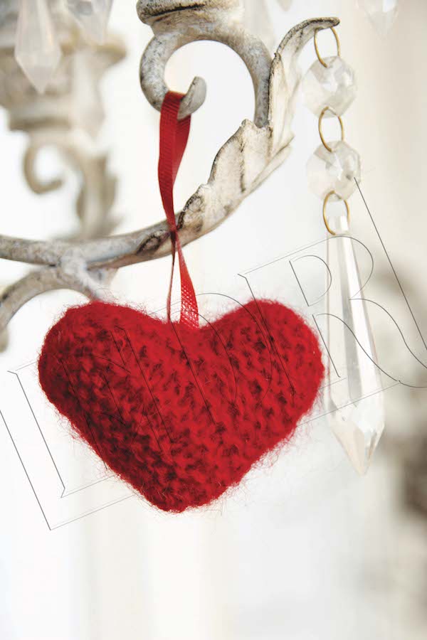 ideal crochet - coeur décoration noel