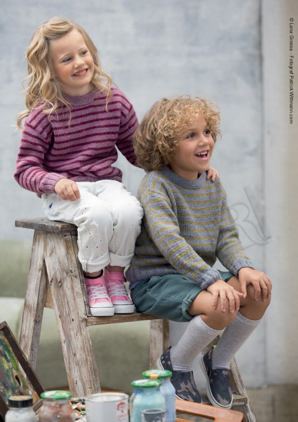 modèles tricot pull pour fille et garçon