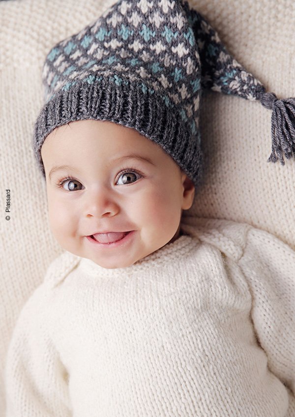 modèle tricot bonnet bébé