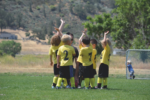 Équipe de football d'enfants